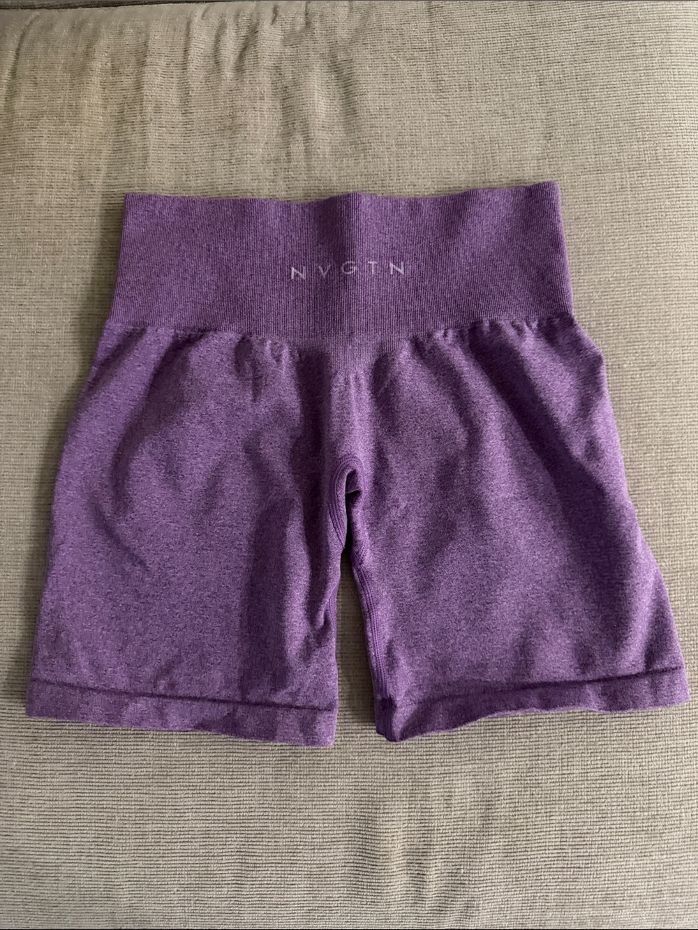 NVGTN Lavender-Purple High-Waist Bike Shorts